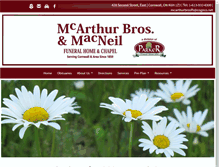 Tablet Screenshot of mcarthurbrosfh.com